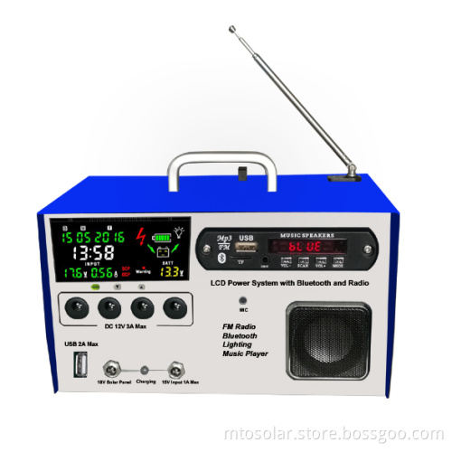 10w Lcd portable Solar Light Kits